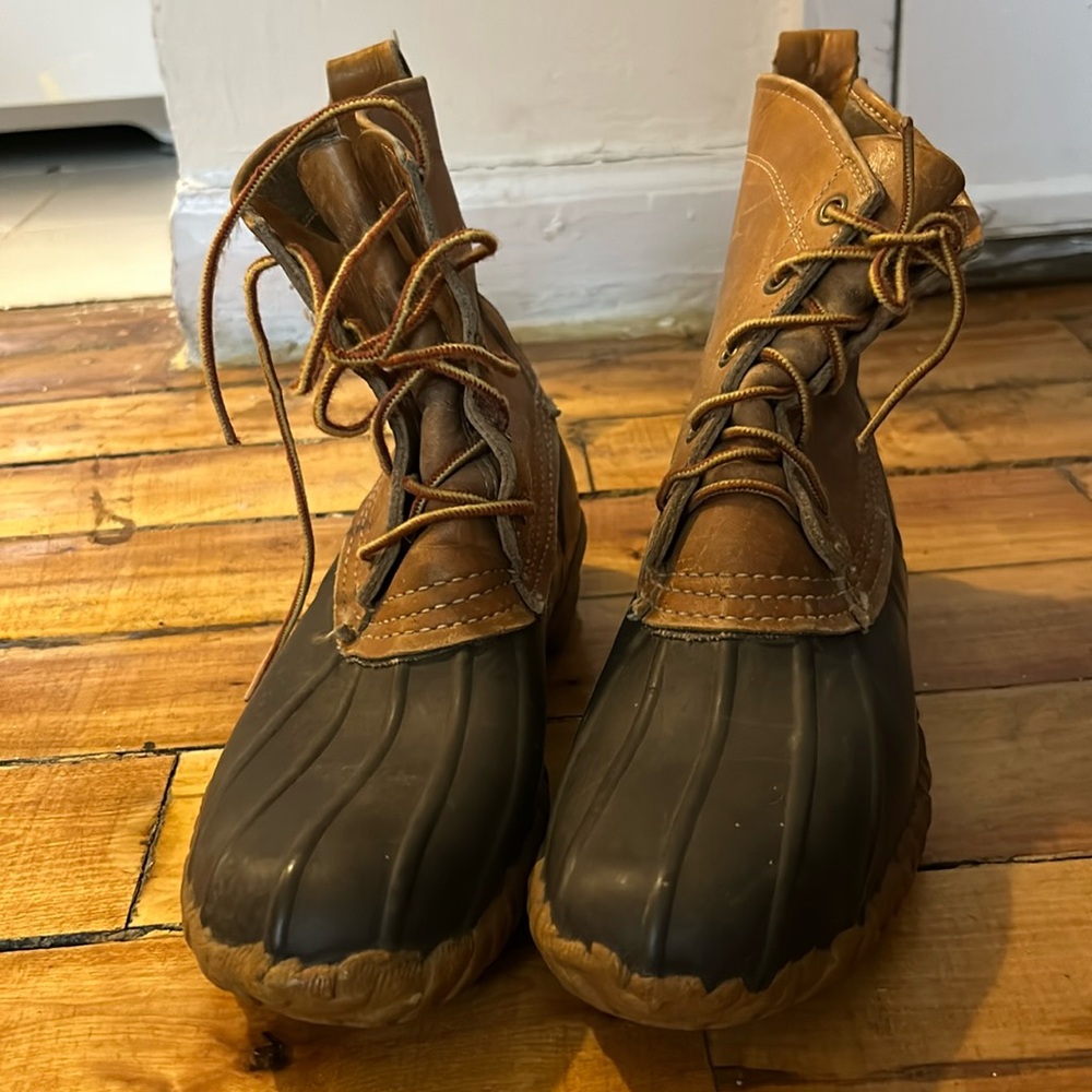 Vintage L.L. Bean rubber duck boots made in USA